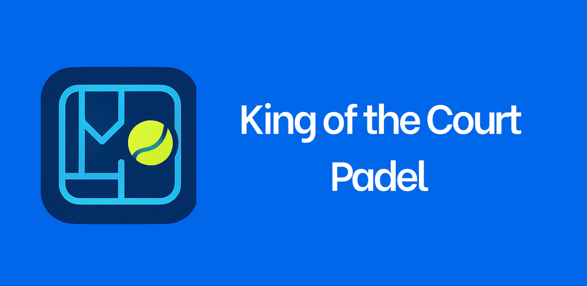 Players competing in a King of the Court padel format with court rotation