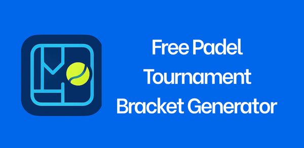 Padel tournament bracket being generated automatically on a phone screen